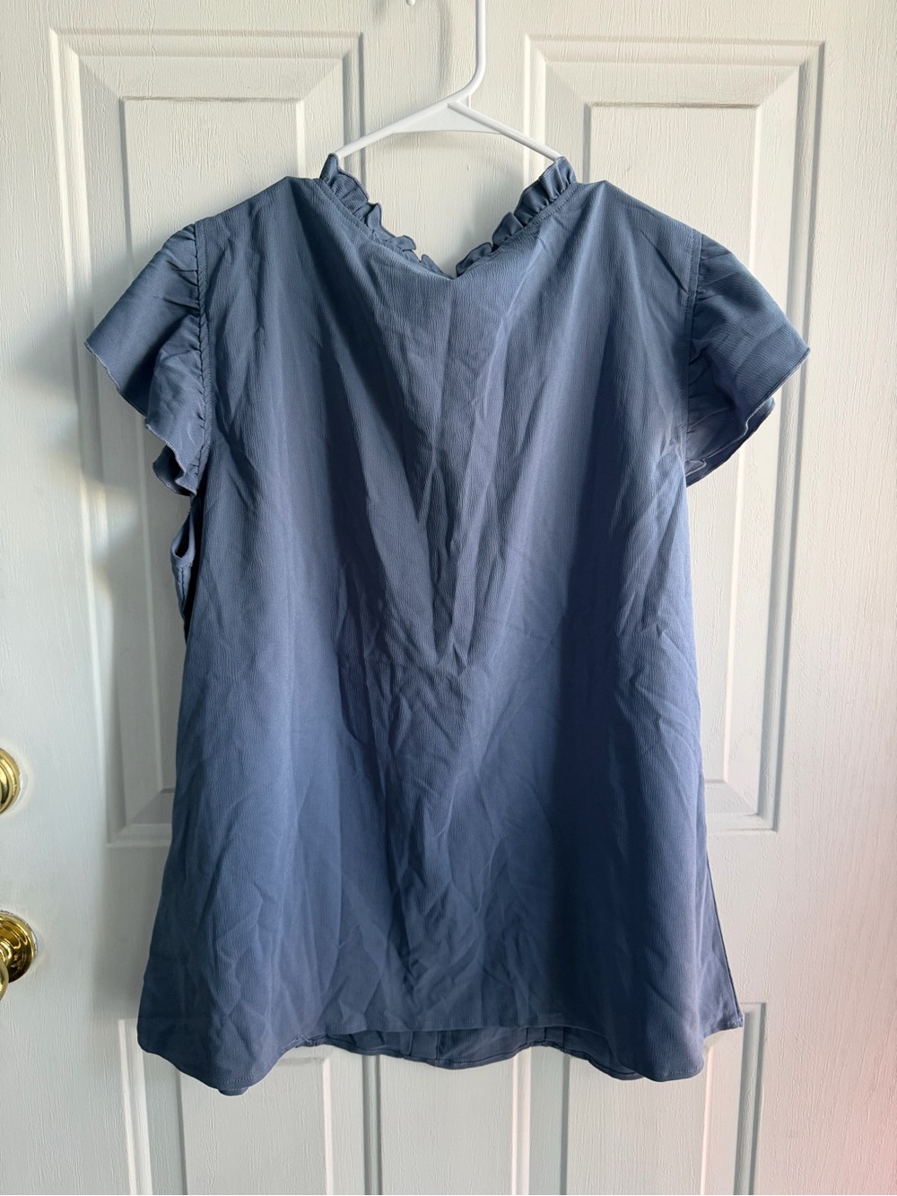 NWT BLOOMCHIC Women’s Navy Blue Button-Front Blouse Size 14-16 - Picture 6 of 10